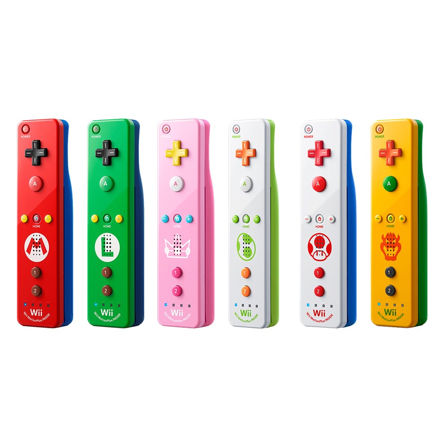 Buy Nintendo Wii U Remote Plus 6 Pack: Mario + Luigi + Peach + Yoshi ...