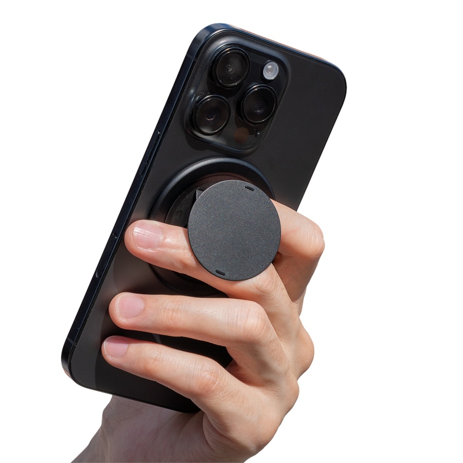 Ohsnap Snap Grip 5 Magnetic Ultra Thin Phone Grip and Stand (Boring Black)