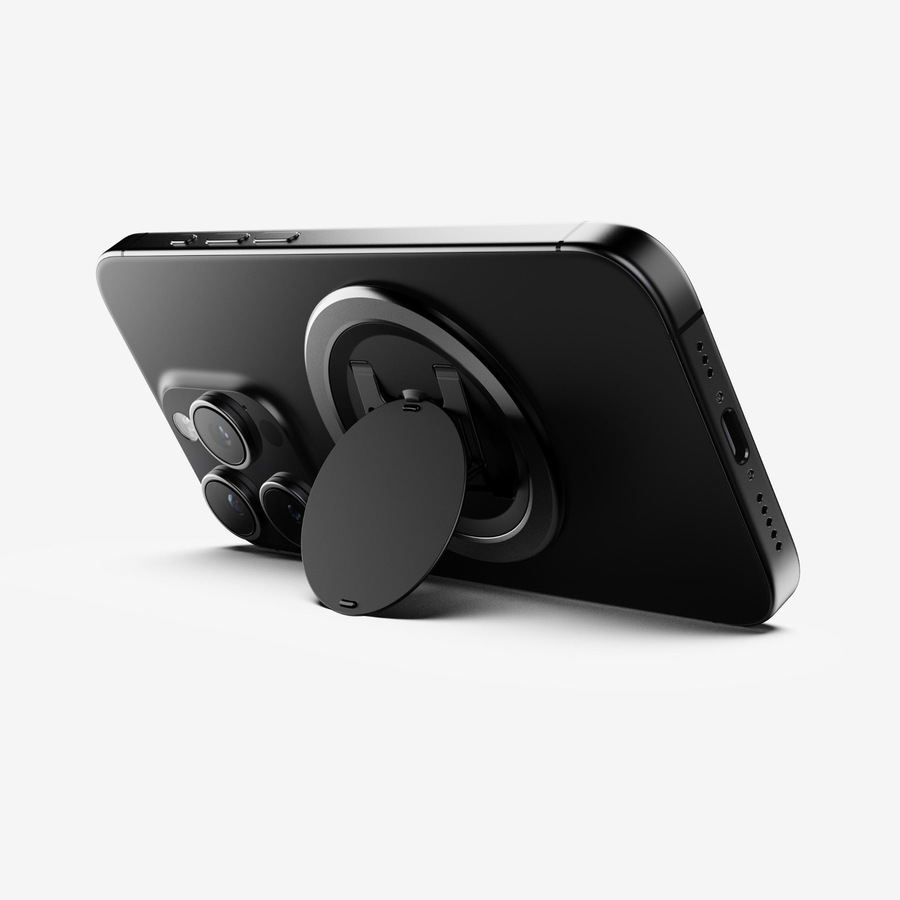 Ohsnap Snap Grip 5 Magnetic Ultra Thin Phone Grip and Stand (Boring Black)