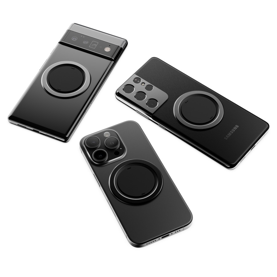 Ohsnap Snap Grip 5 Magnetic Ultra Thin Phone Grip and Stand (Boring Black)