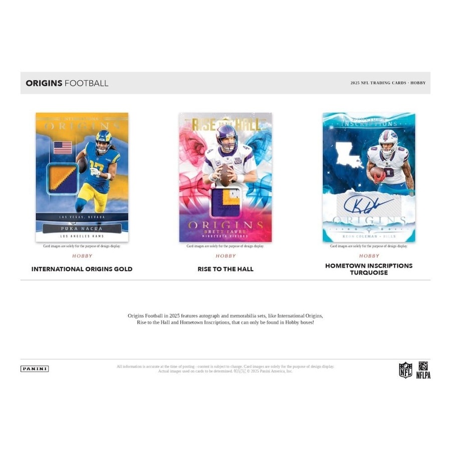 Panini 2025 NFL Origins Football Hobby Box
