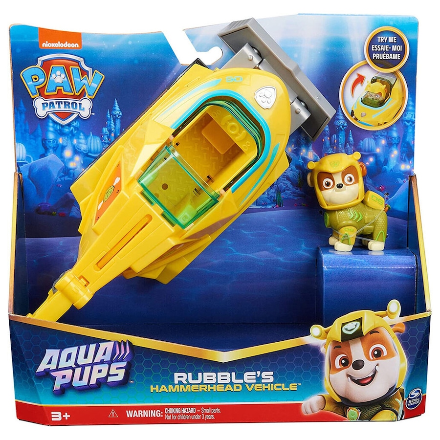 Paw Patrol Aqua Pups Rubble's Hammerhead Vehicle