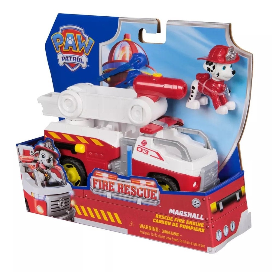 Buy Paw Patrol Fire Rescue: Marshall Rescue Fire Engine - Everyday ...