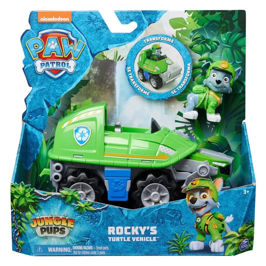 Buy Paw Patrol Jungle Pups Themed Vehicle Rocky's Turtle Vehicle ...
