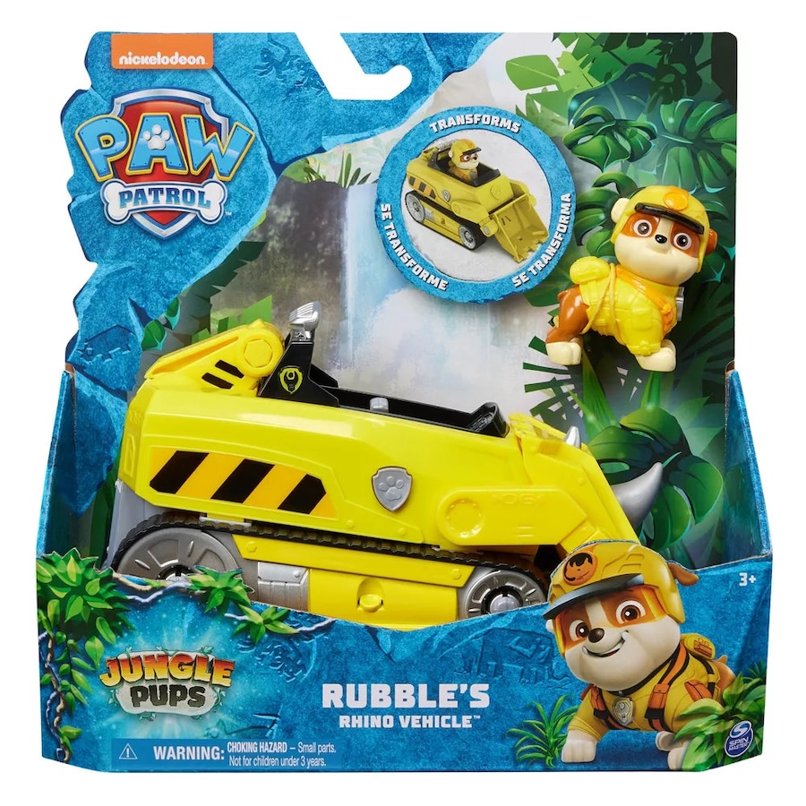 Paw Patrol Jungle Pups Themed Vehicle Rubble's Rhino Vehicle