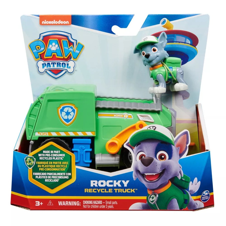 Paw Patrol Rocky Sustainable Recycle Truck Vehicle