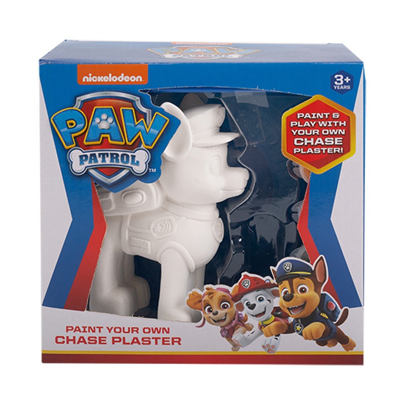 Buy Paw Patrol Paint Your Own Chase Plaster Craft Set MyDeal