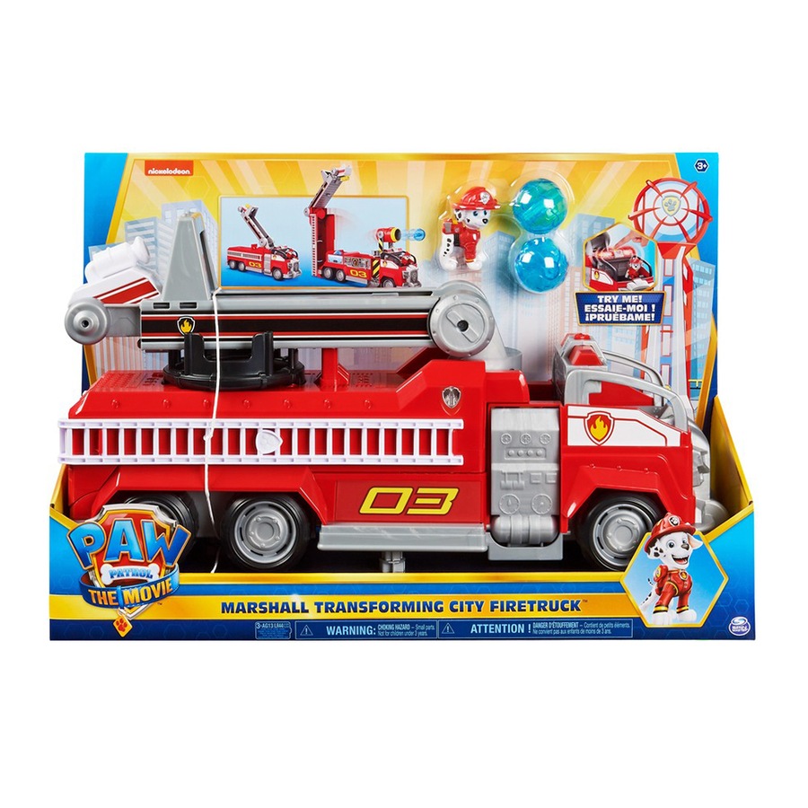 Paw Patrol The Movie Marshall Transforming City Firetruck