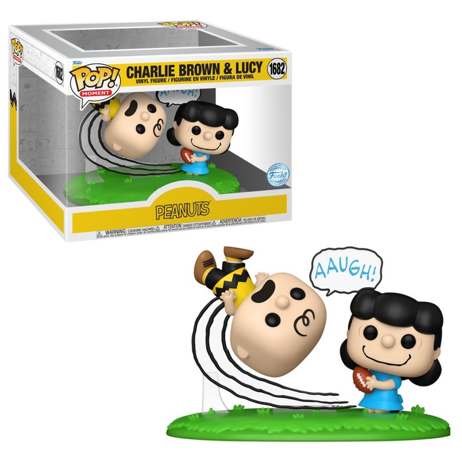 Peanuts Charlie Brown and Lucy Kicking Moment Funko POP! Vinyl