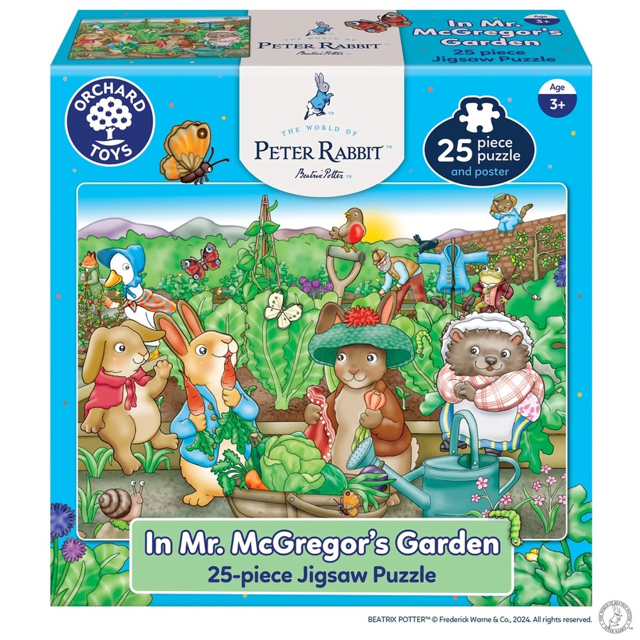 Peter Rabbit In Mr McGregor's Garden 25-Piece Jigsaw Puzzle