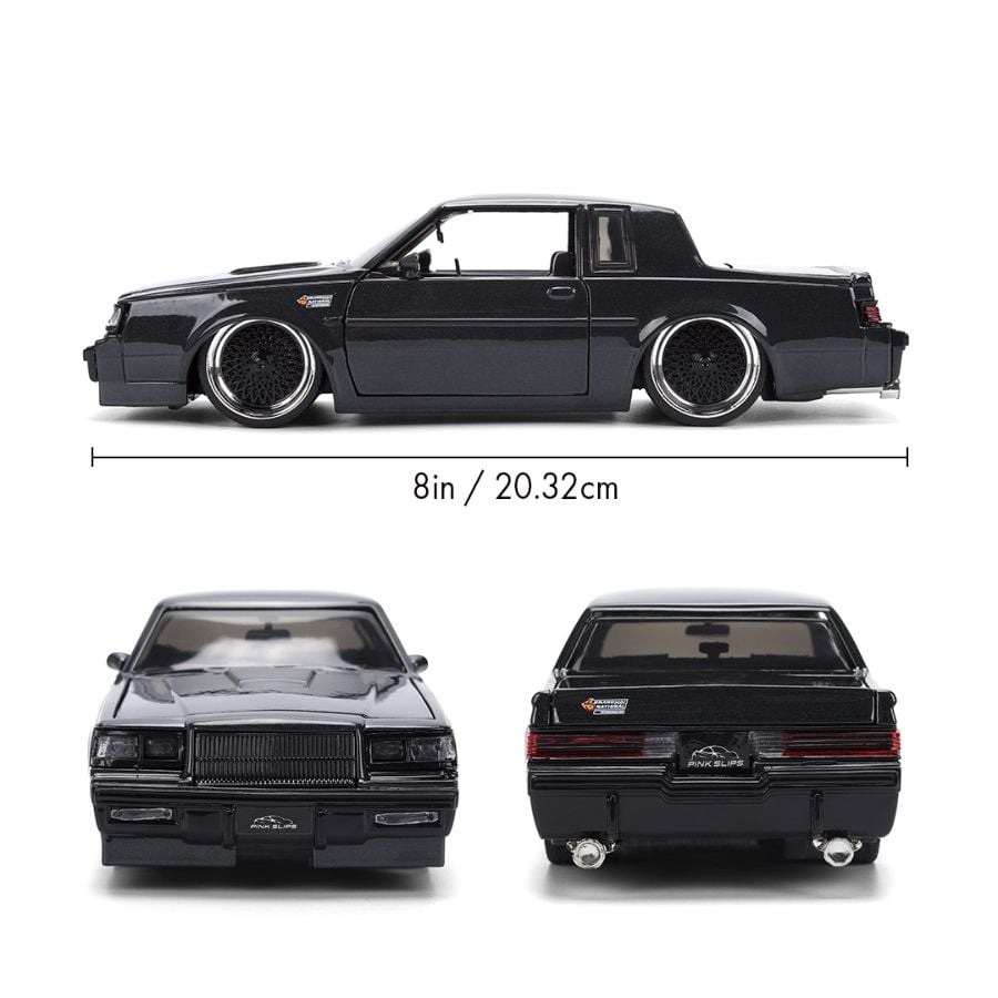 Pink Slips 1987 Buick Grand National Black 1:24 Scale Diecast Vehicle