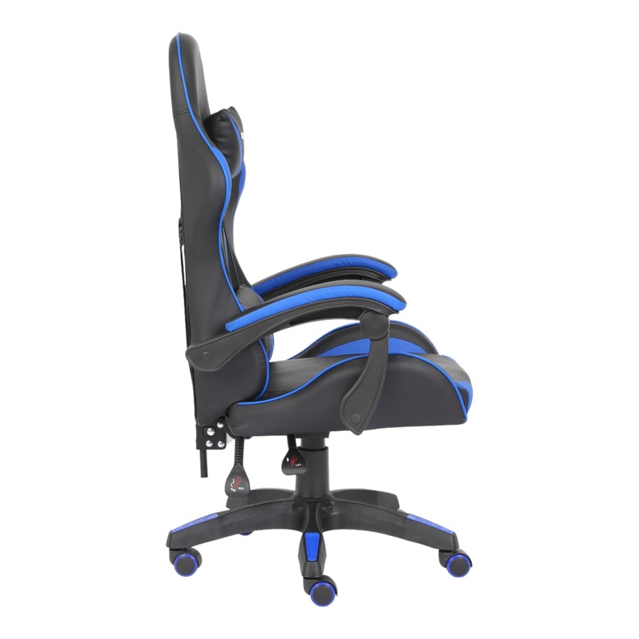 Playmax PU Leather Gaming Chair (Blue and Black)