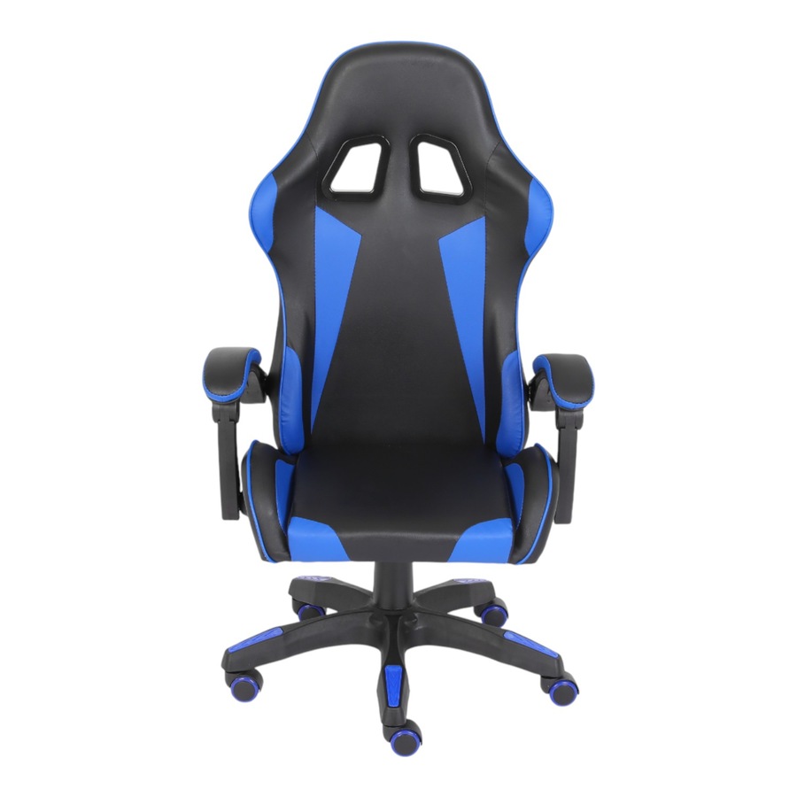 Playmax PU Leather Gaming Chair (Blue and Black)