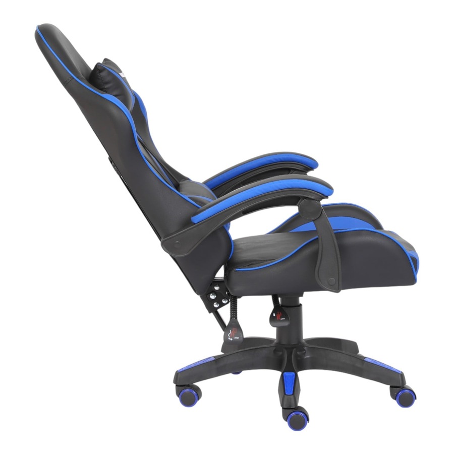 Playmax PU Leather Gaming Chair (Blue and Black)