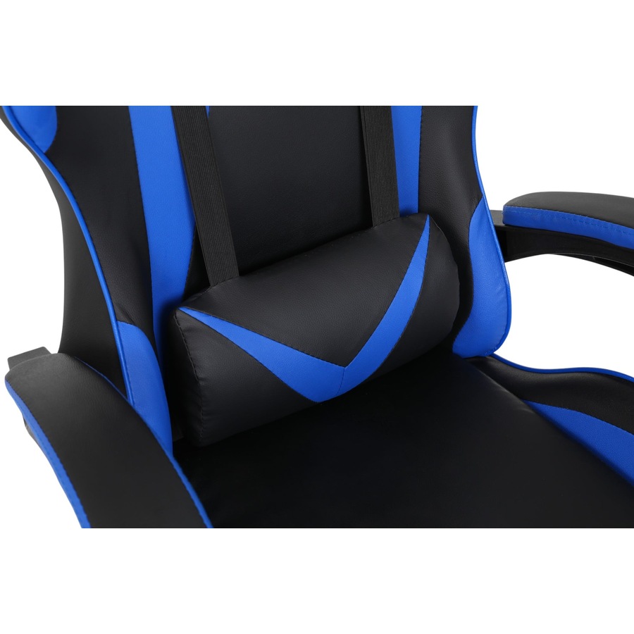 Playmax PU Leather Gaming Chair (Blue and Black)