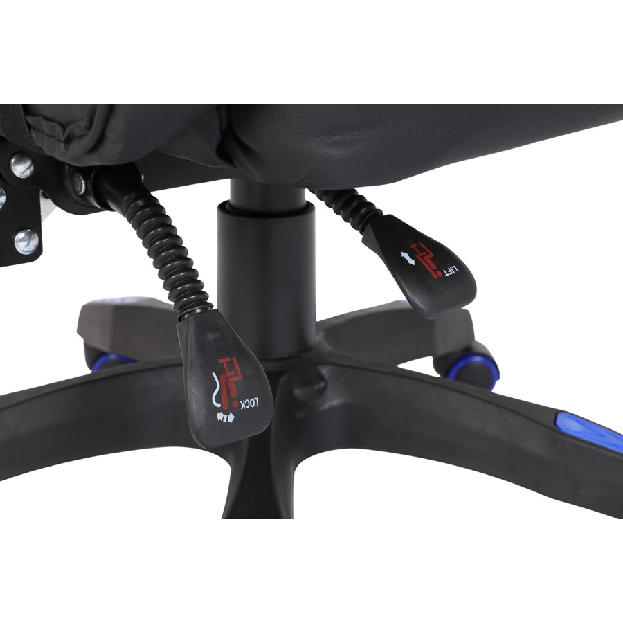 Playmax PU Leather Gaming Chair (Blue and Black)