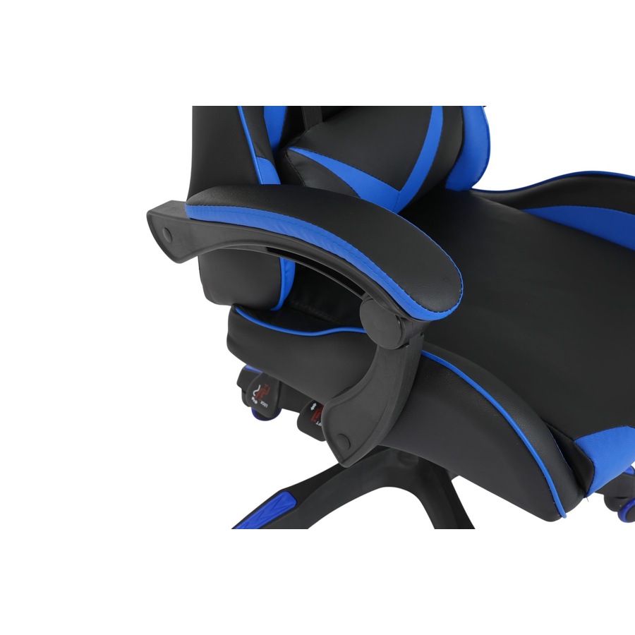 Playmax PU Leather Gaming Chair (Blue and Black)