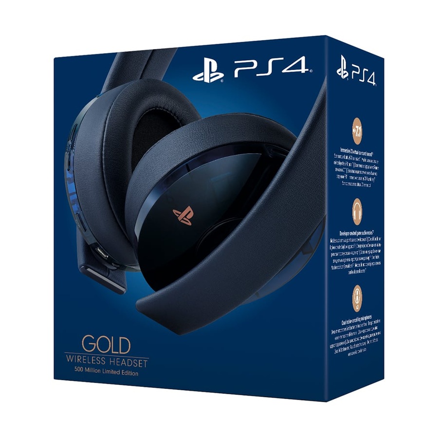 PlayStation 4 Gold Wireless 500 Million Limited Edition Headset