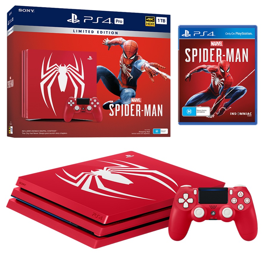 PlayStation 4 Pro 1TB Spider-Man Limited Edition Console Bundle