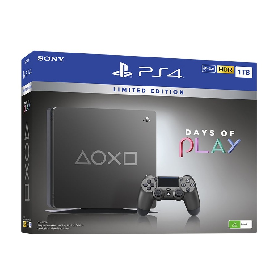 PlayStation 4 Slim 1TB Days of Play Limited Edition Console Bundle