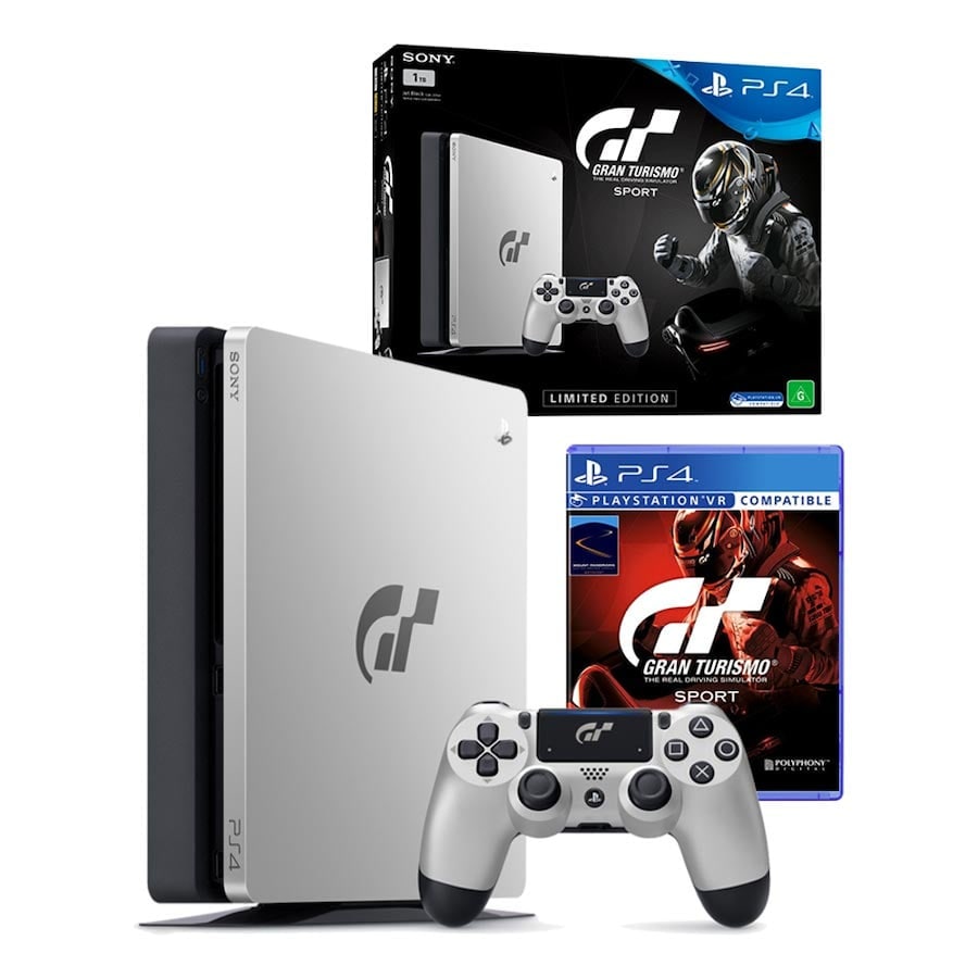 PlayStation 4 Slim 1TB Gran Turismo Sport Edition Console Bundle