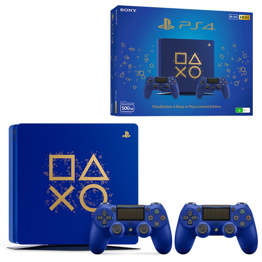PlayStation 4 Slim 500GB Days of Play Limited Edition Console Bundle