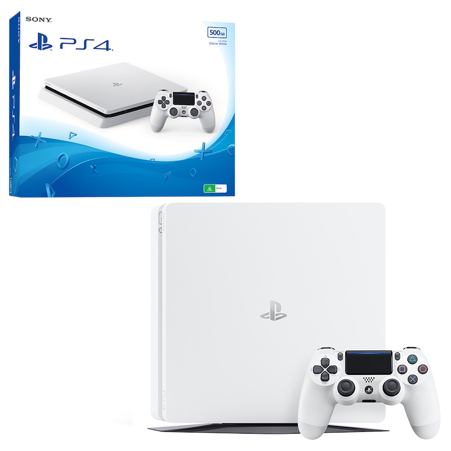 PlayStation 4 Slim 500GB Glacier White Console