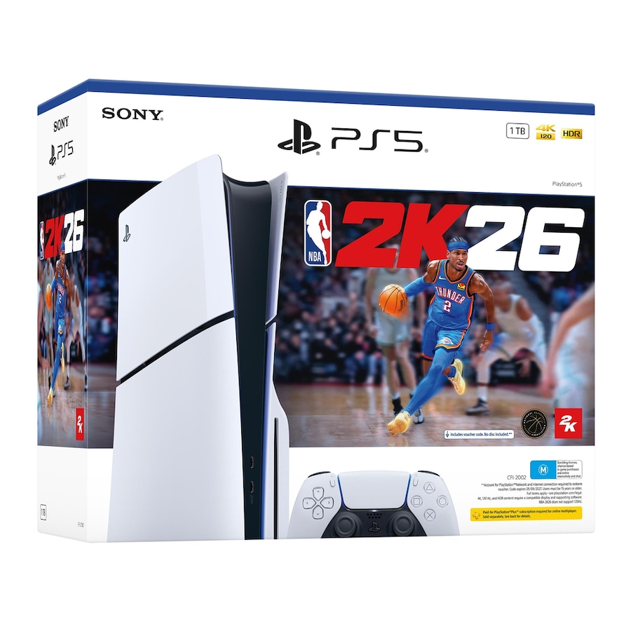 PlayStation 5 Slim Disc Edition Console (NBA 2K26 Bundle)