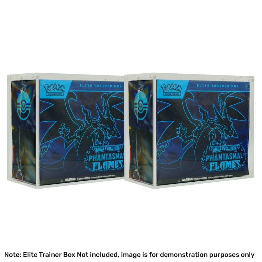 Pokemon Elite Trainer Box Acrylic Case 2 Pack