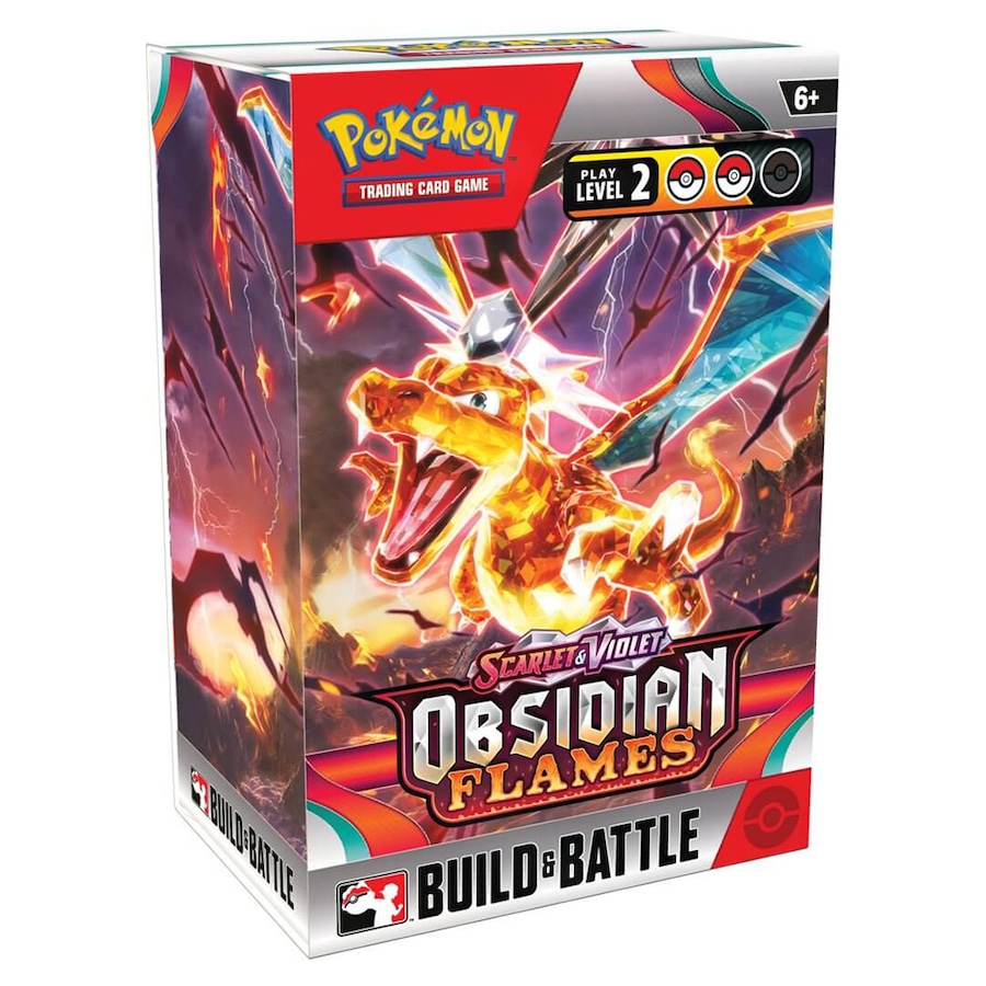 Pokemon TCG Scarlet and Violet Obsidian Flames Build and Battle Box