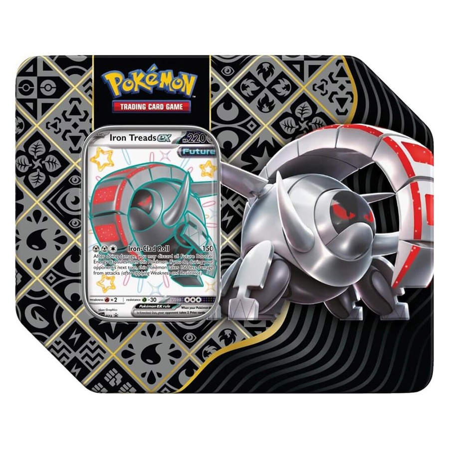 Pokemon TCG: Scarlet and Violet Paldean Fates Tin (Shiny Iron Treads ex)