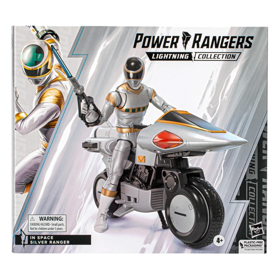 Buy Power Ranger In Space Silver Rangers and Silver Cycle Lighting ...