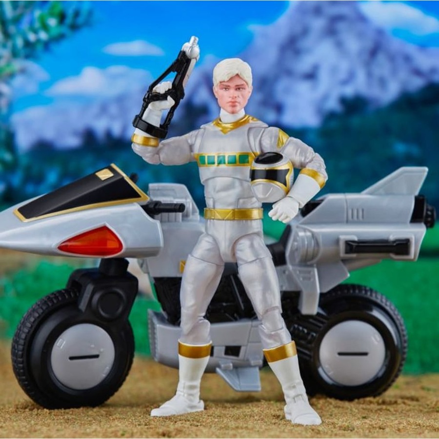 Buy Power Ranger In Space Silver Rangers and Silver Cycle Lighting ...