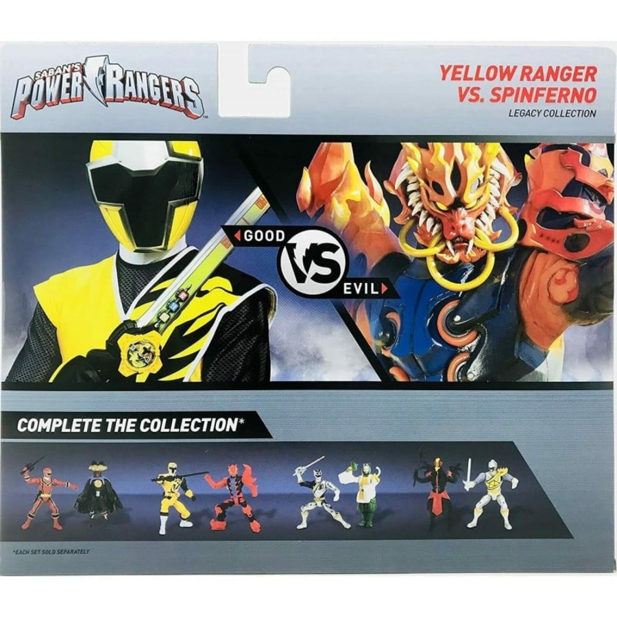 Buy Power Rangers Good Vs Evil Yellow Ranger vs Spinferno Action Figure ...