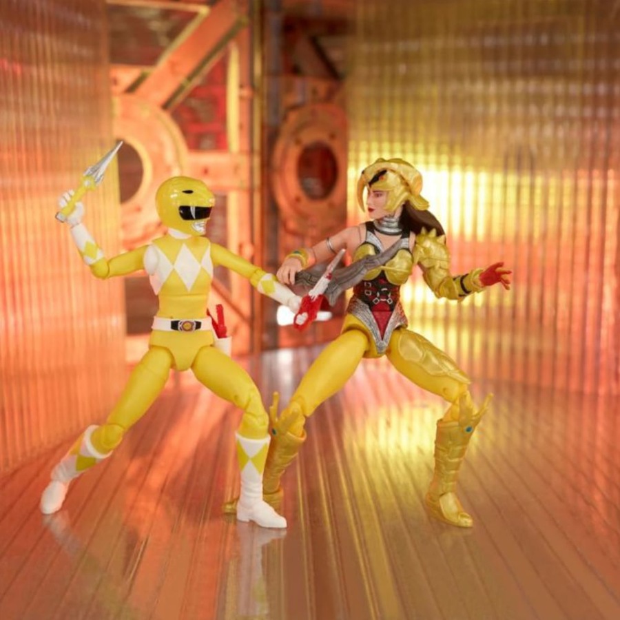 Power Rangers Lightning Collection Mighty Morphin Yellow Ranger Vs. Scorpina Action Figure 2 Pack