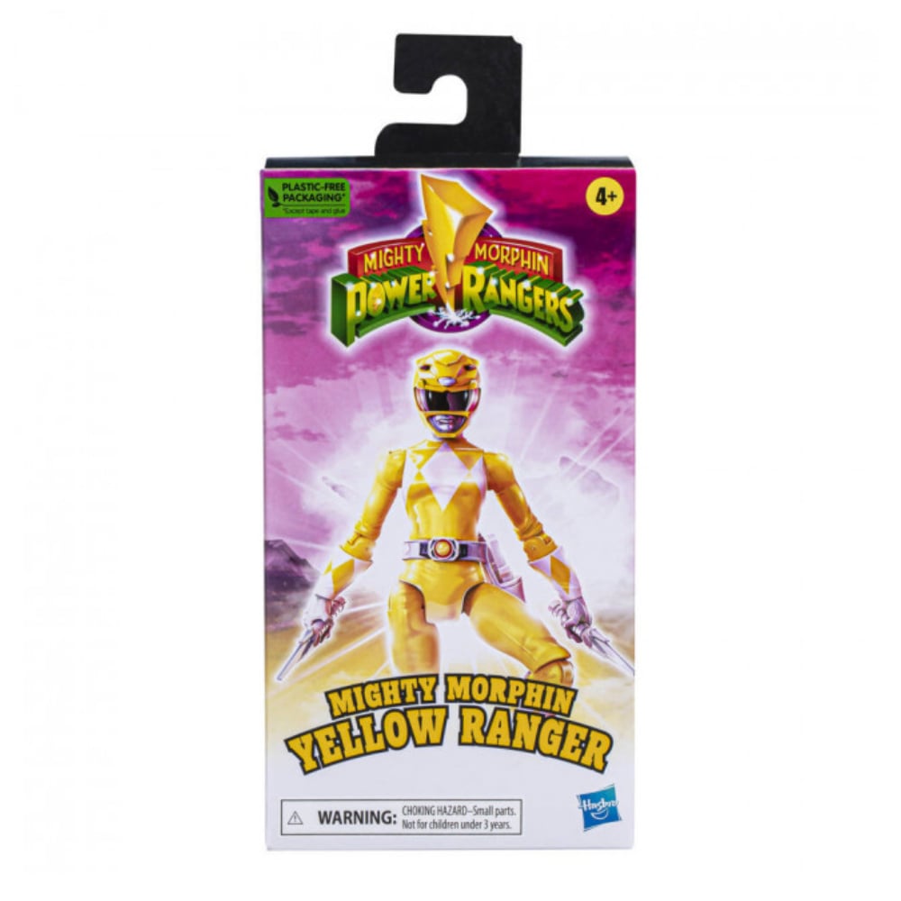 Buy Power Rangers Mighty Morphin Yellow Ranger Action Figure - MyDeal ...