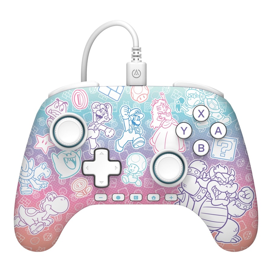 PowerA Advantage Wired Controller for Nintendo Switch 2 (Mushroom Kingdom)