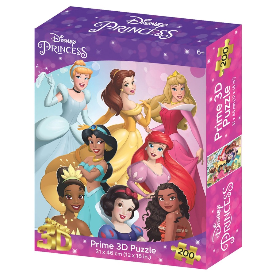 Buy Prime 3D Disney Princess 200 Piece Jigsaw Puzzle (Classic ...