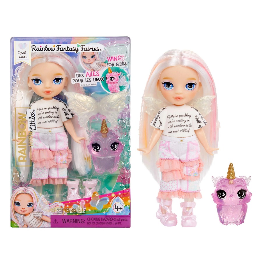 Buy Rainbow High Littles Rainbow Fantasy Fairies Opal Raine Doll with ...
