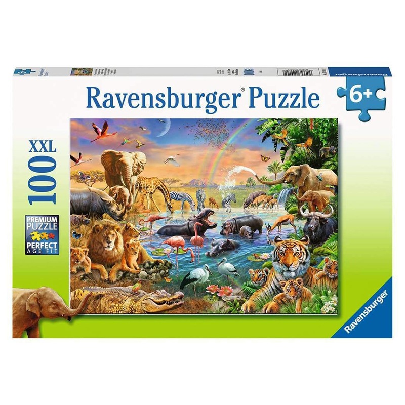 Buy Ravensburger Savannah Jungle Waterhole 100 Piece XXL Jigsaw Puzzle