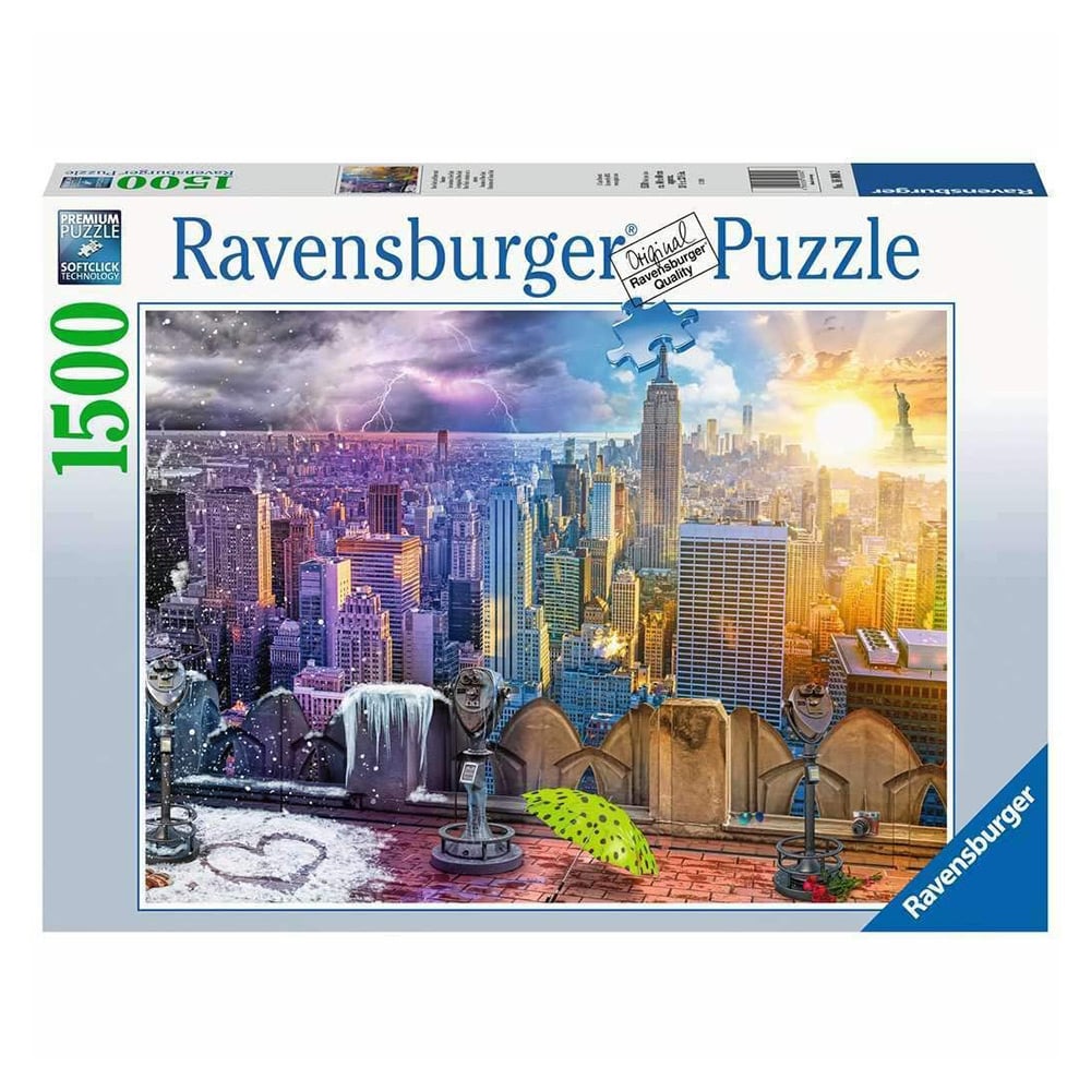 Ravensburger New Year's In Times Square 500 Piece Jigsaw Puzzle For Adults - Premium Quality, Unique Pieces