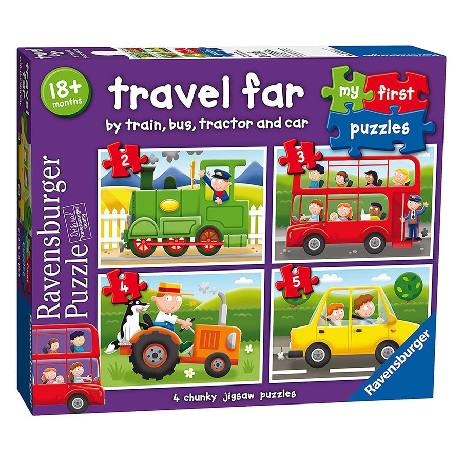 Ravensburger Travel Far My First Puzzle 2, 3, 4, 5 Piece Jigsaw Puzzle