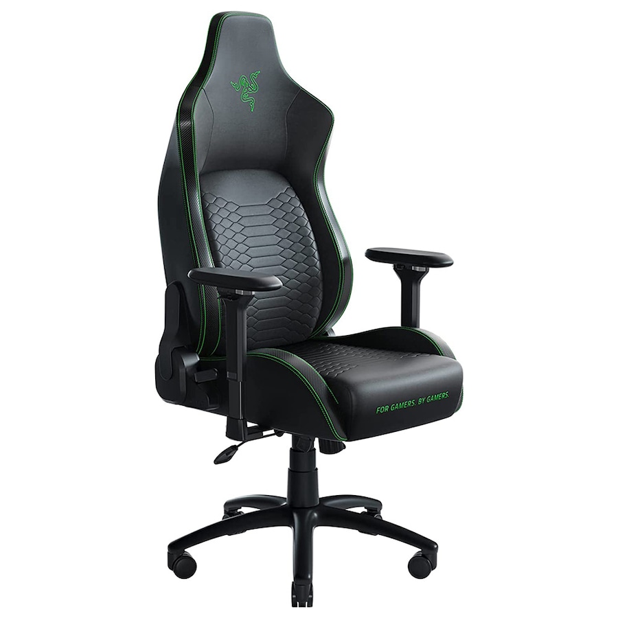 Razer Iskur Gaming Chair with Built-in Lumbar Support (Black/Green)