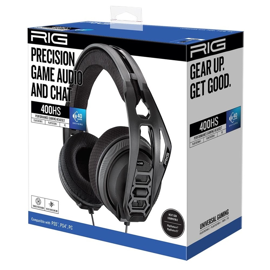 RIG 400 HS V2 Stereo Gaming Headset for PS4, PS5 (Black)