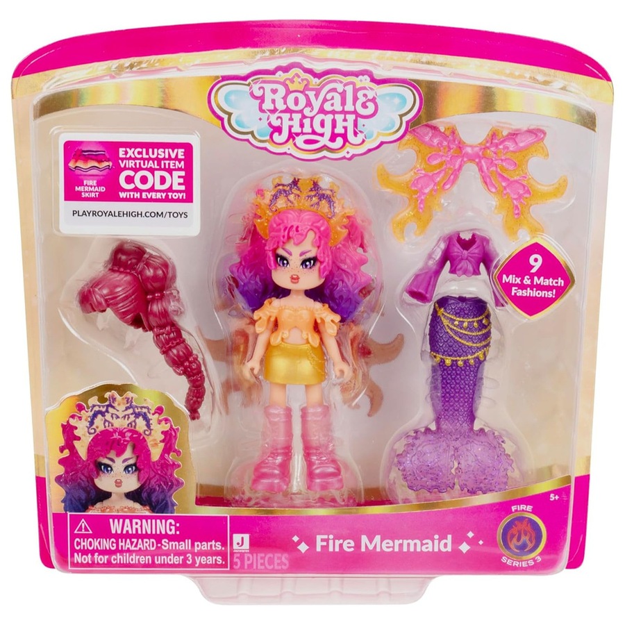 Royale High Fire Mermaid S3 Deluxe Core Figure