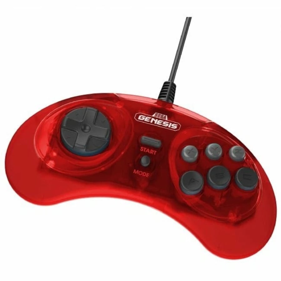 SEGA Genesis 8-button Arcade Pad Wired USB Gamepad For PC and Mac