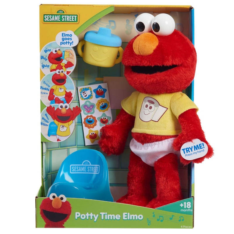 Buy Sesame Street Potty Time Elmo Plush - MyDeal