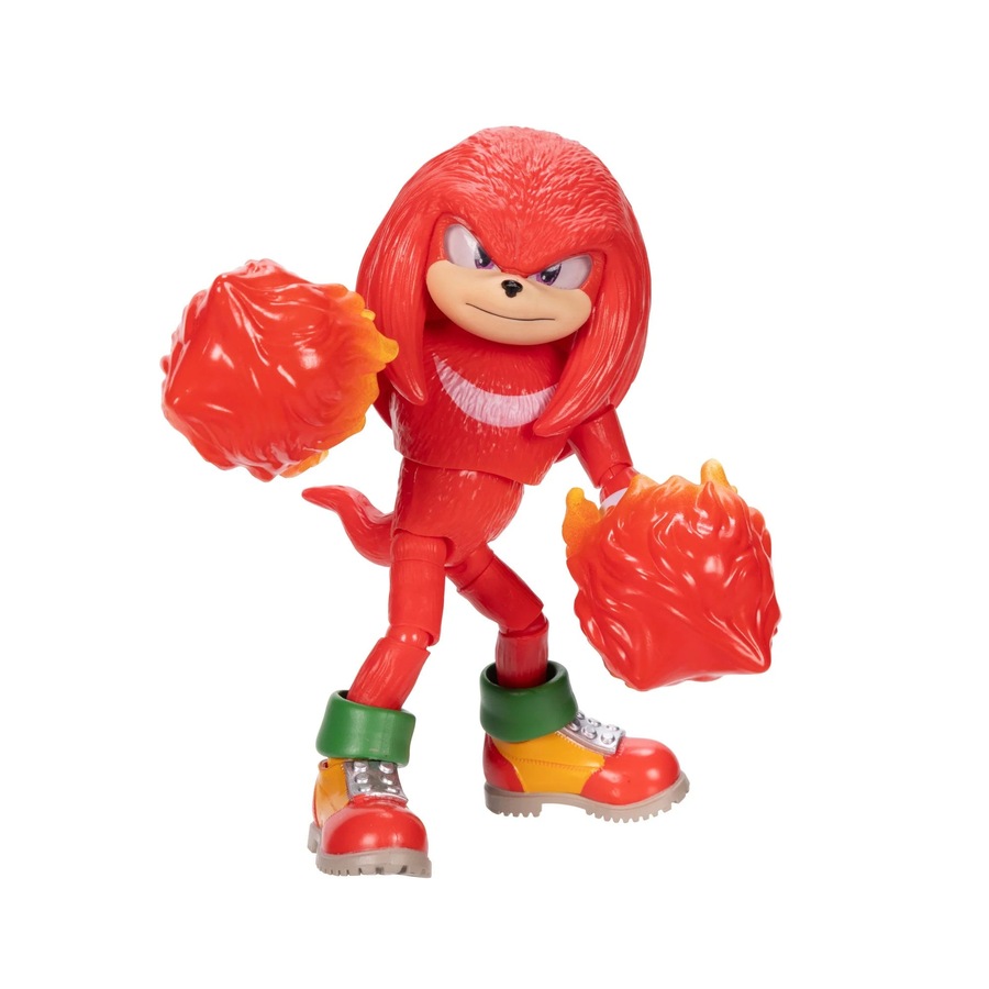 Sonic the Hedgehog 3 Movie Knuckles with Fire Fist Wave 3 5 inch Action Figure