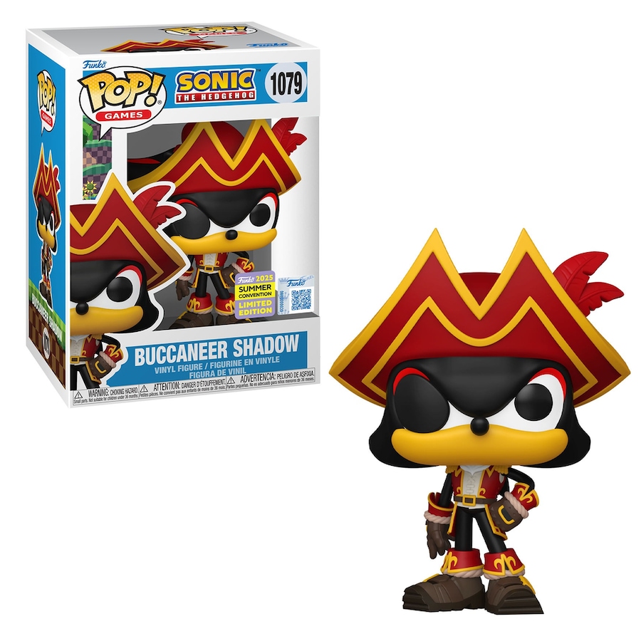 Sonic the Hedgehog Buccaneer Shadow San Diego Comic Con 2025 Exclusive Funko POP! Vinyl