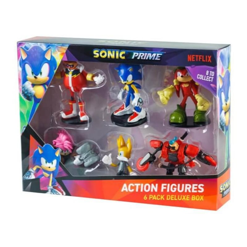 Buy Sonic the Hedgehog Sonic Prime 7.5cm Figure Deluxe 6 Pack ...